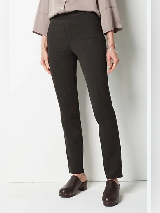 J. Jill Pants - J.Jill Ponte Slim Leg Pants Large Pull-on Pants Stretch Office Casual Minimalist